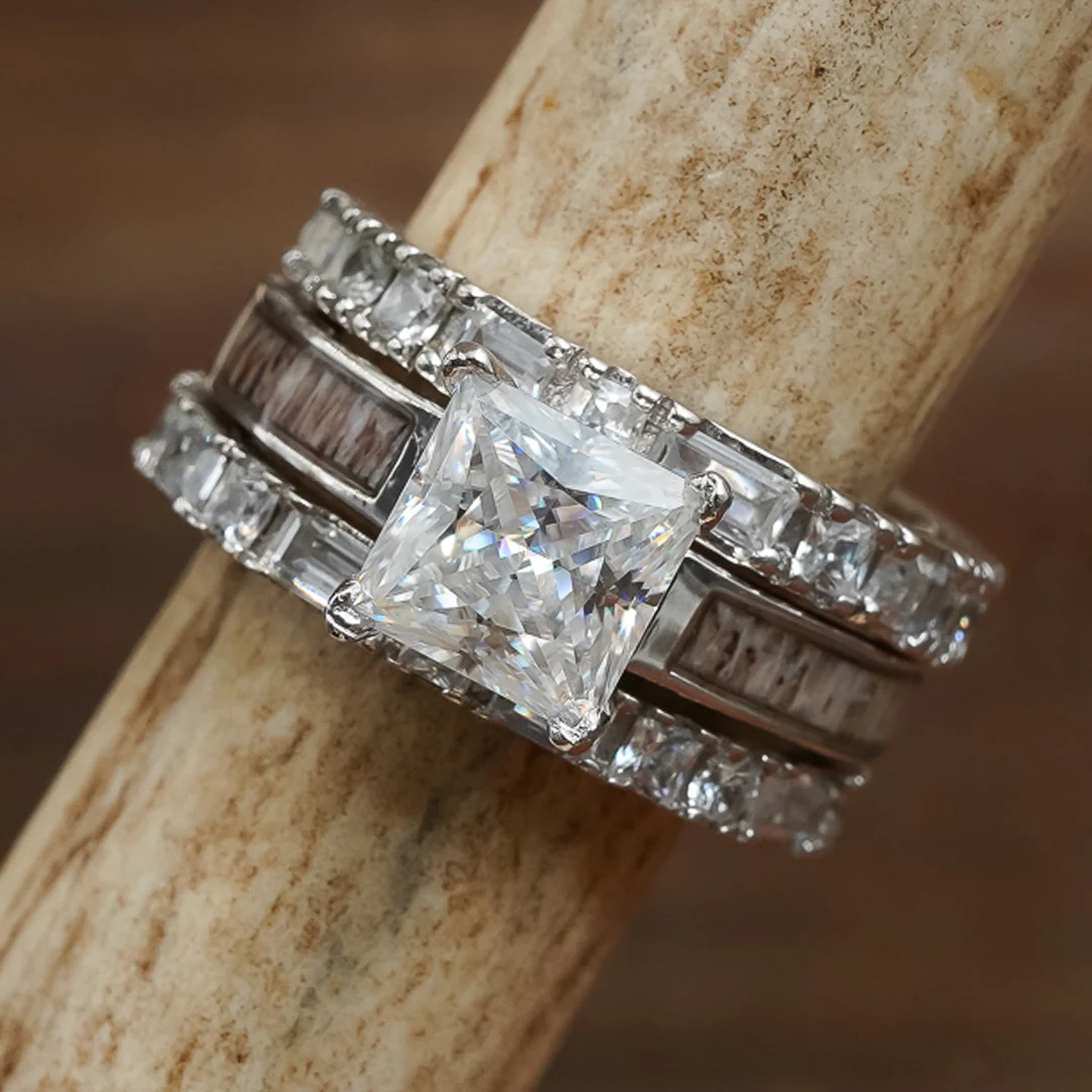 Lux Grand Kenai & Baguette Wedding Set - Image 3