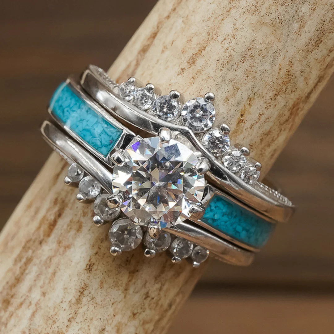 Lux Grand Tahoe Wishbone Wedding Set - Image 3