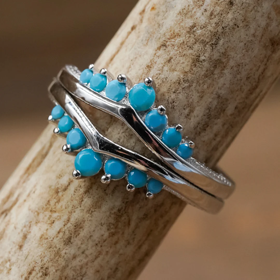 The Turquoise Wishbone Stacker Set - Image 3