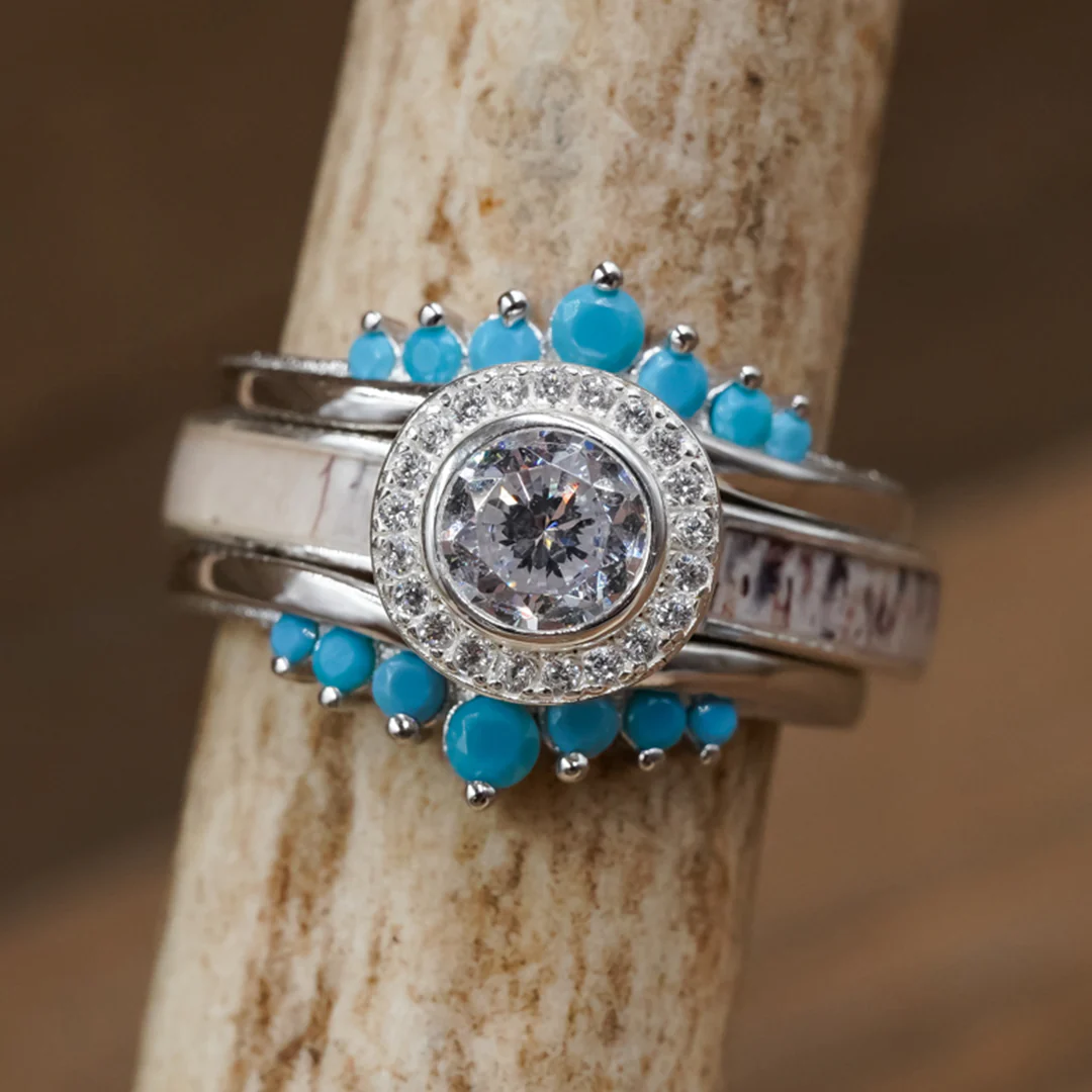 The Turquoise Wishbone Stacker Set - Image 6